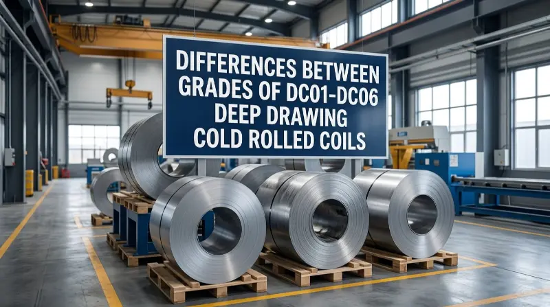 DC01-DC06 Deep Drawing Cold Rolled Coils ၏ အဆင့်များအကြား ကွာခြားချက်များ